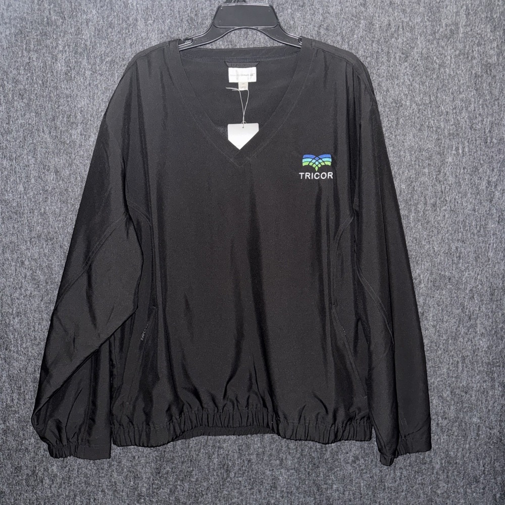 Cutter & Buck WindTec Men's Large Black Performance Jacket TRICOR Logo‎ NWT